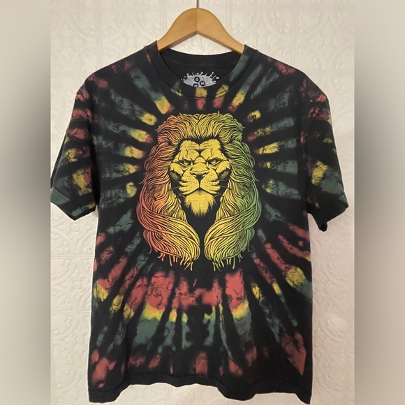 its about the art Other - ODM Men's T-Shirt It's About the Art Lion's Head Reggae Print Black | Large